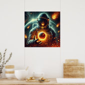 Poster d'art astronaute (Cuisine)