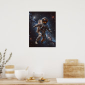 Poster d'art astronaute (Cuisine)