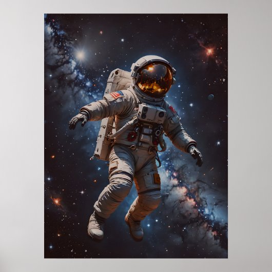 Poster d'art astronaute (Devant)