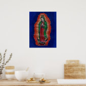 Poster d'art au crayon coloré Virgen de Guadalupe (Cuisine)