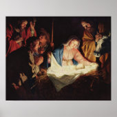 Poster d'art Baby Jesus in Manger (Devant)