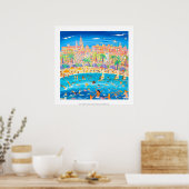 Poster d'art : Baignade, Voile & Snorkeling, Mento (Cuisine)