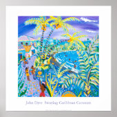 Poster d'art : Balayage de noix de coco des Caraïb (Devant)