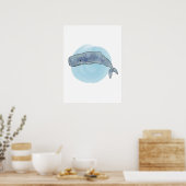 Poster d'art baleine (Cuisine)
