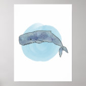 Poster d'art baleine (Devant)