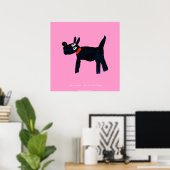 Poster d'art : Bella The Scotty Dog (Bureau à domicile)