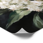 Poster d'art blanc Astilbe Fleurs (Coin)