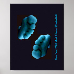 Poster d'art Blue Feet