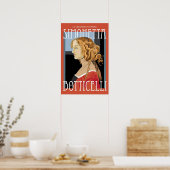 Poster d'art : Botticelli Simonetta Vespuci : 16x2 (Cuisine)