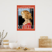 Poster d'art : Botticelli Simonetta Vespuci : 20x2 (Cuisine)