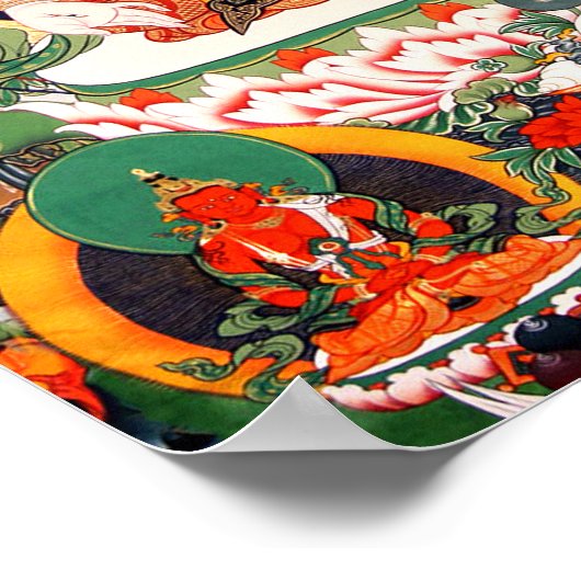 Poster d'art bouddhiste tibétain (Coin)