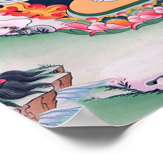 Poster d'art bouddhiste tibétain (Coin)