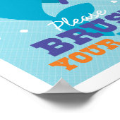 Poster d'art Bricoler vos dents dans la salle de b (Coin)