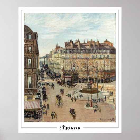 Poster d'art Camille Pissarro Zedign #4 (Devant)
