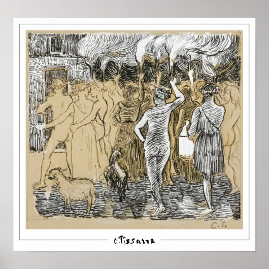 Poster d'art Camille Pissarro Zedign #73 (Devant)