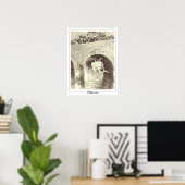 Poster d'art Camille Pissarro Zedign #81-2 (Bureau à domicile)