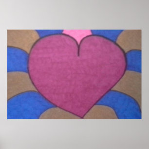 Poster d'art cardiaque saignant