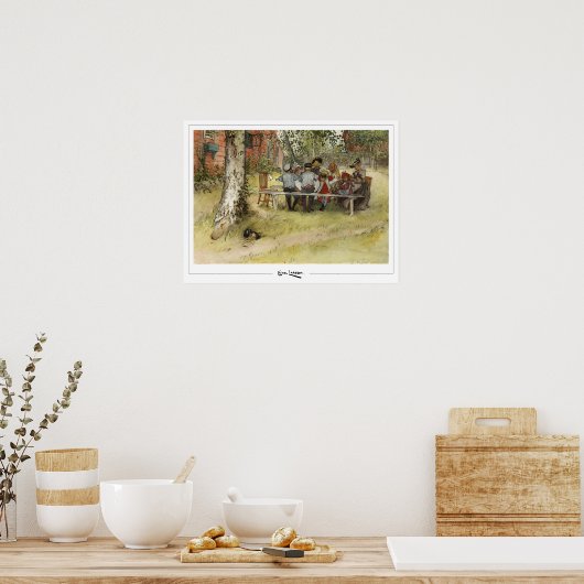 Poster d'art Carl Larsson Zedign #232 (Cuisine)