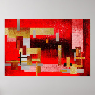Poster d'art Carré Abstrait Imprimer
