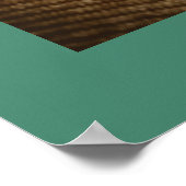 Poster d'art Casquette de paille et marguerites - (Coin)