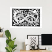 Poster d'art Celtic Knot Dragon (Bureau à domicile)
