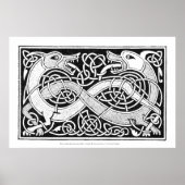 Poster d'art Celtic Knot Dragon (Devant)