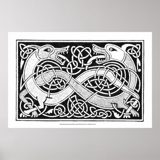 Poster d'art Celtic Knot Dragon (Devant)