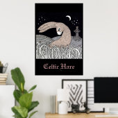 Poster d'art celtique de lièvre (Bureau à domicile)