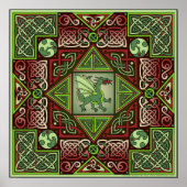Poster d'art celtique Dragon Labyrinth (Devant)