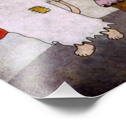 Poster d'Art Chat Halloween (Coin)