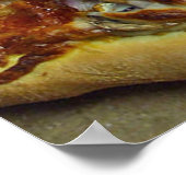 POSTER D'ART CHAUD FRAIS DE PIZZA (Coin)