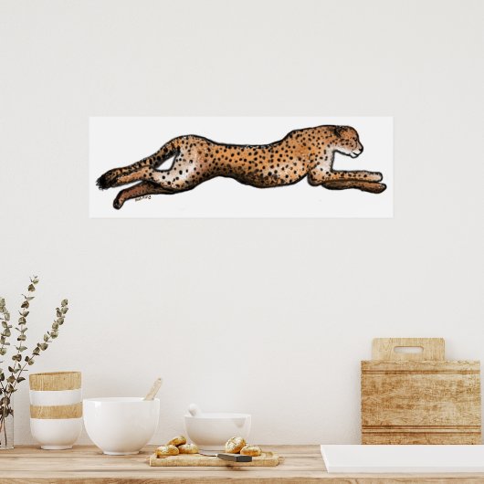 Poster d'art Cheetah (Cuisine)