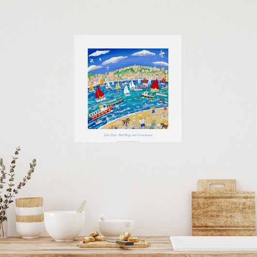 Poster d'art : Chiens fous et Cornishmen de John D (Cuisine)