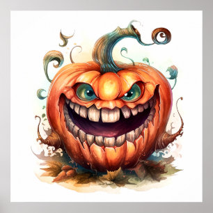 Poster d'art Citrouille déplaisant