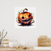 Poster d'art Citrouille déplaisant (Cuisine)