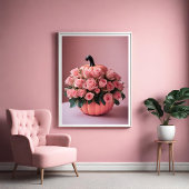 Poster d'Art Citrouille Pink Halloween