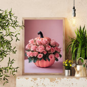Poster d'Art Citrouille Pink Halloween