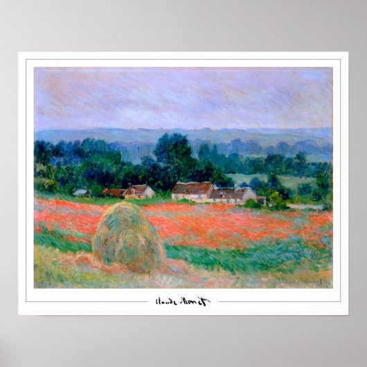 Poster d'art Claude Monet Zedign #160-2 (Devant)