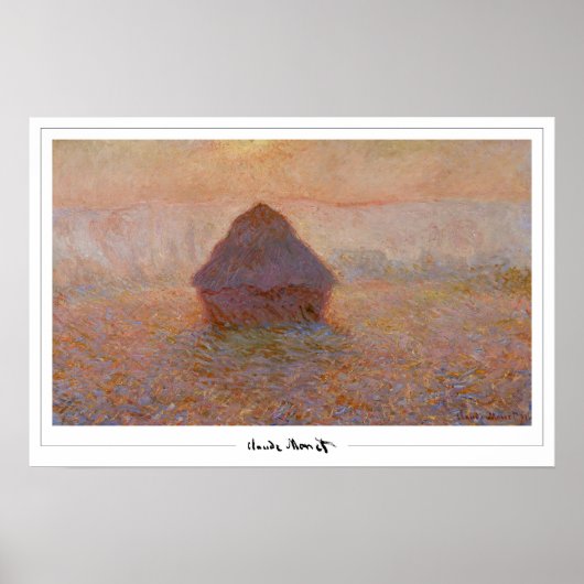 Poster d'art Claude Monet Zedign #24 (Devant)