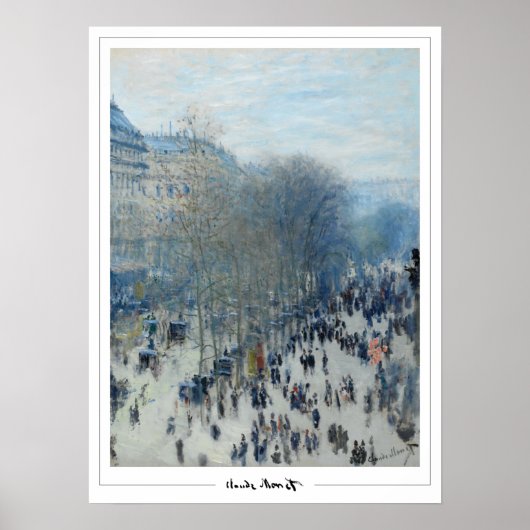 Poster d'art Claude Monet Zedign #3 (Devant)