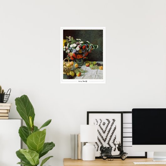 Poster d'art Claude Monet Zedign #32-2 (Bureau à domicile)