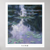 Poster d'art Claude Monet Zedign #4 (Devant)