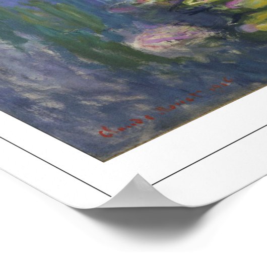 Poster d'art Claude Monet Zedign #40-2 (Coin)