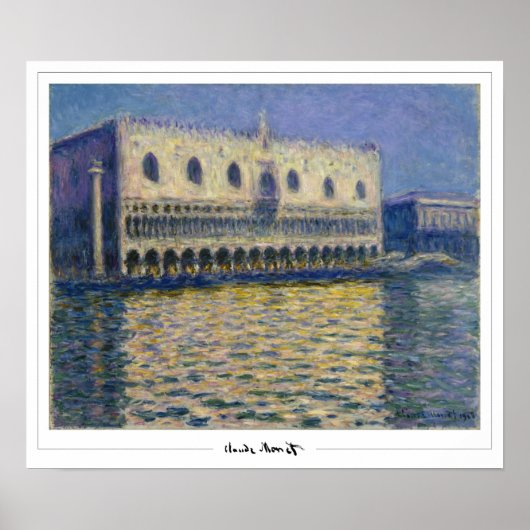 Poster d'art Claude Monet Zedign #43-2 (Devant)