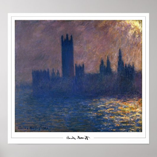 Poster d'art Claude Monet Zedign #57 (Devant)