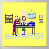 Poster d'art clinique vétérinaire (Devant)