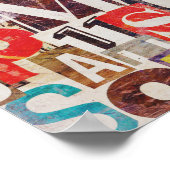 Poster d'art collé ou papier décolpage (Coin)