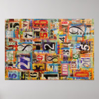 Poster d'art collé ou papier décolpage