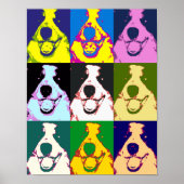 Poster d'art Collie Pop (Devant)