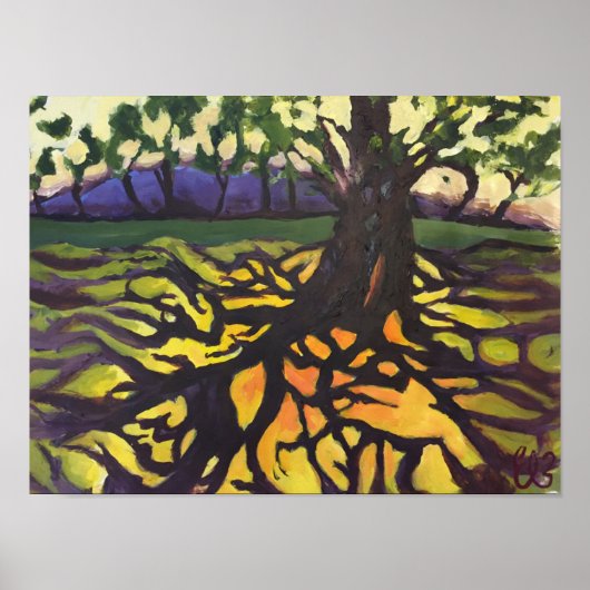 Poster D'Art Coloré Arbre De Vie (Devant)